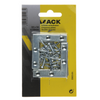 Mack 1013302 - 8 escuadras planas galvanizadas 50x50x10x2mm | 10 piezas