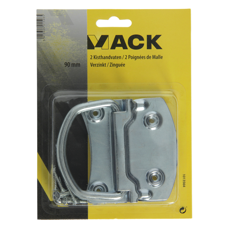 Mack 1013564 - 2 asas para caja galvanizadas 90mm | 5 piezas
