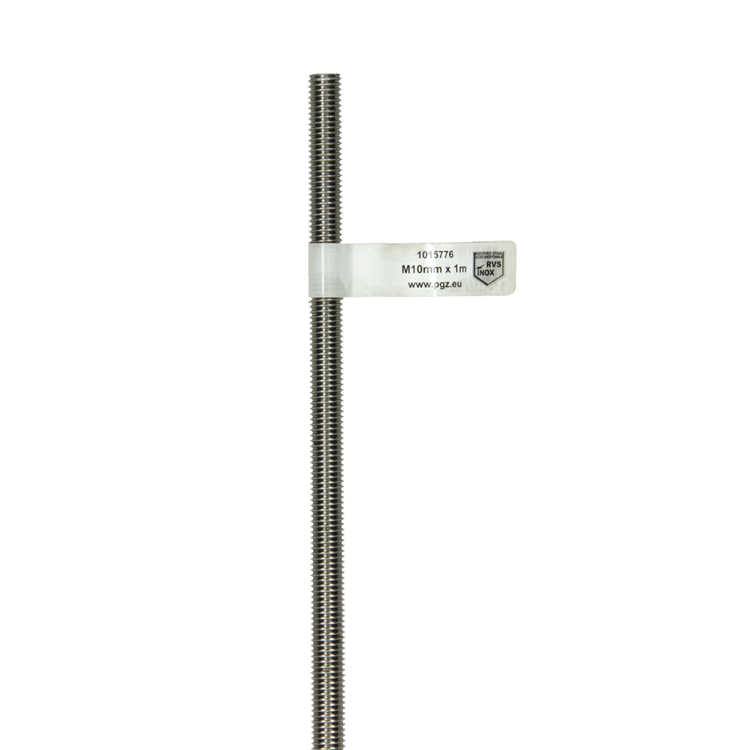Mack 1015776 - varillas roscadas acero inoxidable a2 din 976 m10x1m | 10 piezas