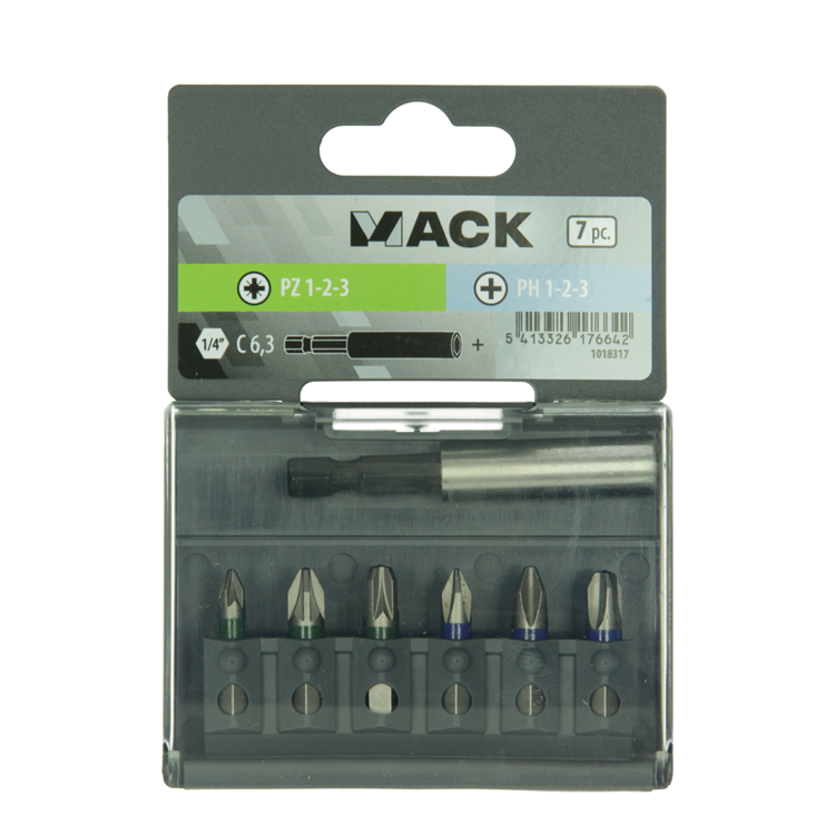Mack 1018317 - juego de puntas de destornillador 7 piezas | 5 piezas