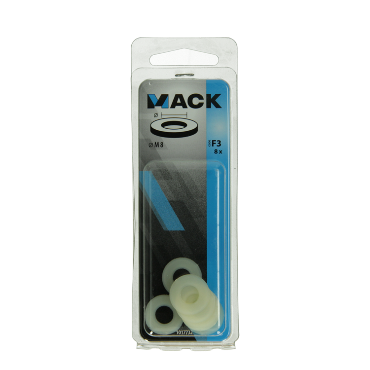 Mack 1017732 - arandela nailon 8 piezas m8 | 10 piezas