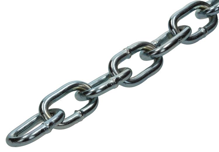 Mack 1004996 - eslabón de cadena corto din5685-2ø 4mm l 19mm 2m ancho 80 kg | 5 piezas