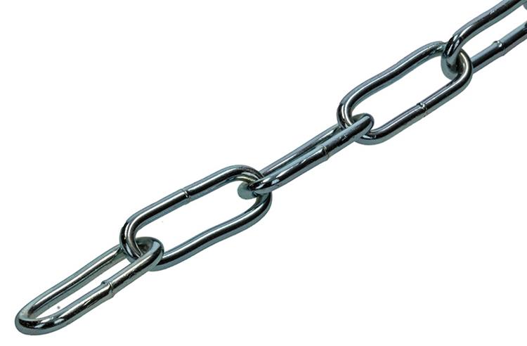 Mack 1004999 - eslabón de cadena largo din5685-1ø 3mm l 26mm 2m ancho 40 kg | 5 piezas