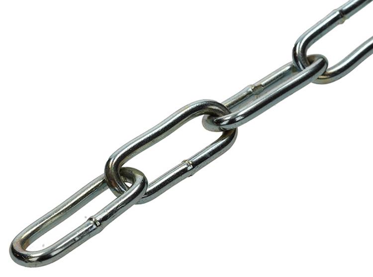 Mack 1005000 - eslabón de cadena largo din5685-1ø 4mm l 32mm 2m ancho 80 kg | 5 piezas