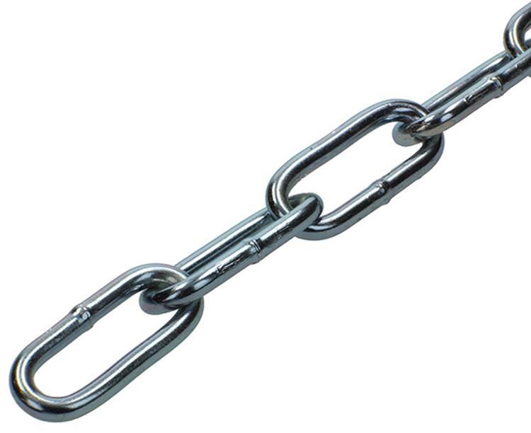 Mack 1005001 - eslabón de cadena largo din5685-1ø 5mm l 35mm 2m ancho 125 kg | 5 piezas