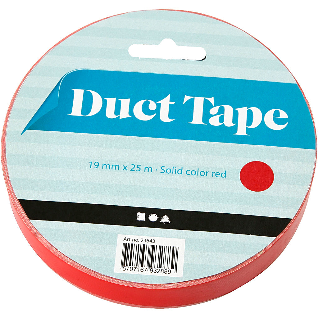 Creativ company canvas tape, w: 19 mm, red, 25 m 1 roll