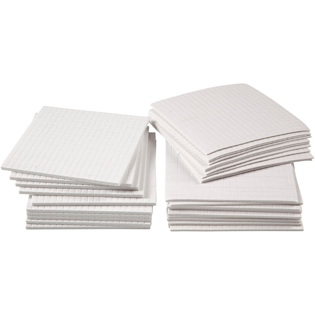 3D foam pads, size 5x5 mm, thickness 1-2-3 mm, 30x400 pieces 1 box