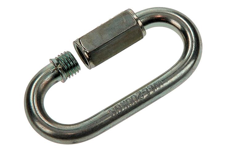 Mack 1006844 - 1 eslabón vacío galvanizado + tuerca bl 6mm | 5 piezas