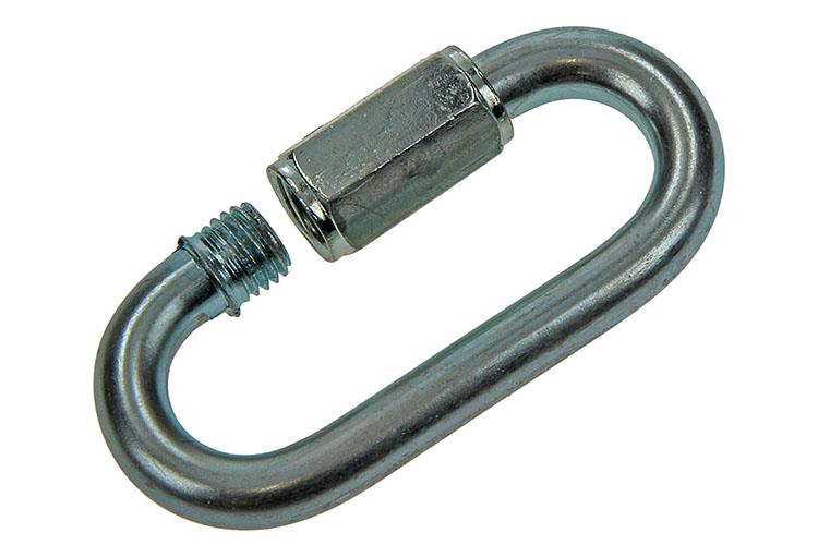 Mack 1006845 - 1 eslabón vacío galvanizado + tuerca BL 8mm | 5 piezas