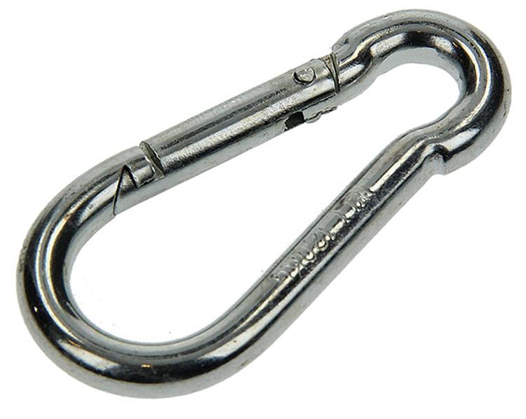 Mack 1006848 - 1 mosquetón + muelle galvanizado bl 60x6mm | 5 piezas