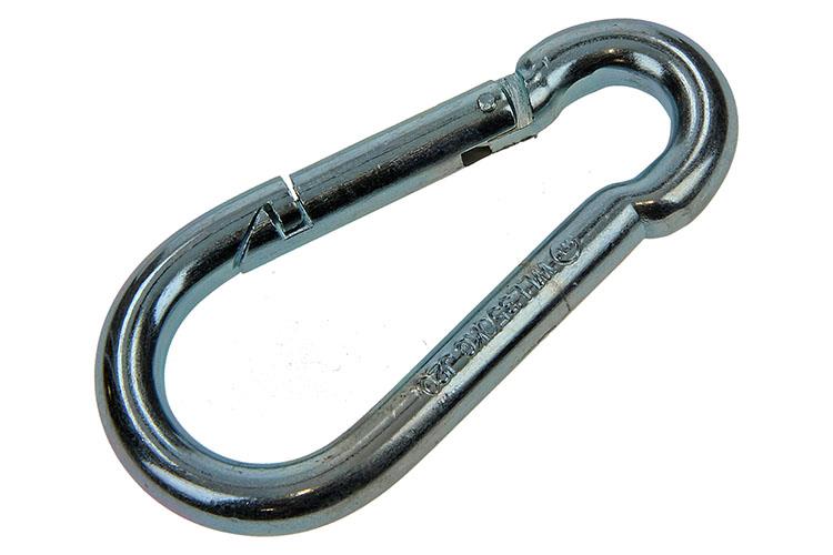 Mack 1006850 - 1 mosquetón + muelle galvanizado bl 100x10mm | 5 piezas