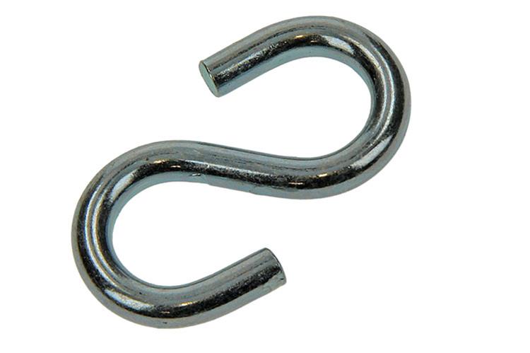 Mack 1006853 - 2 ganchos en S abiertos galvanizados bl 5.0x45mm | 5 piezas