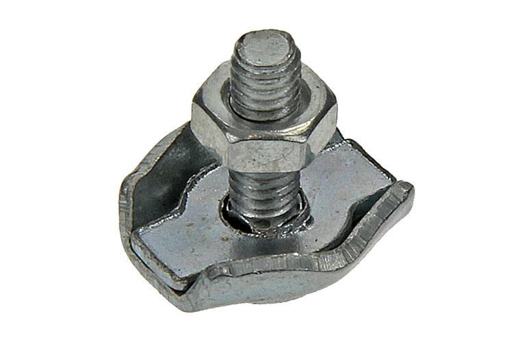 Mack 1006862 - 2 abrazaderas de alambre de acero galvanizado simplex 2mm bl | 5 piezas