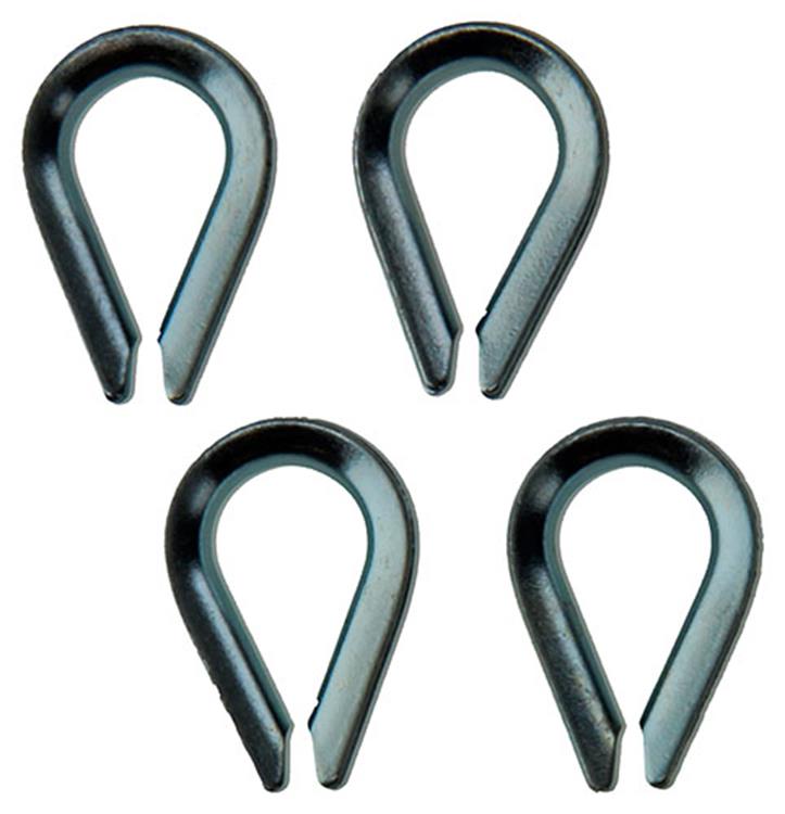 Mack 1006868 - 4 manguitos galvanizados bl 3mm | 5 piezas