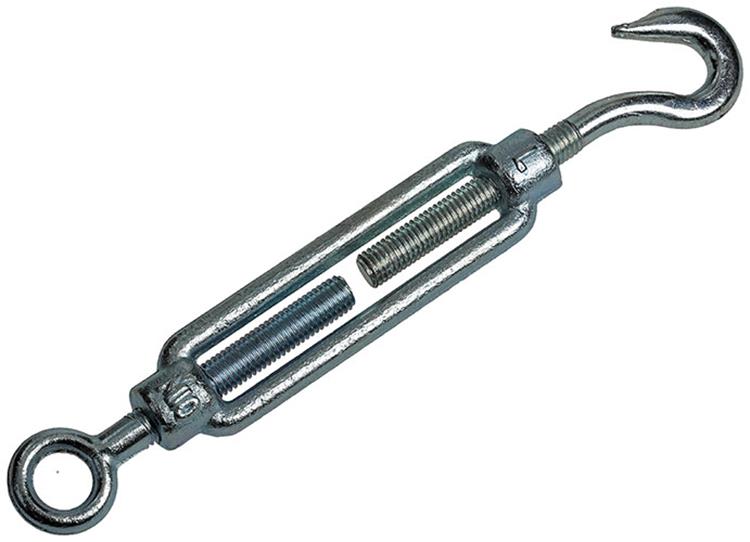 Mack 1006876 - 1 tensor: ojo + gancho galvanizado m10x120mm bl | 3 piezas