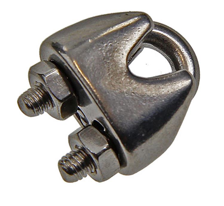 Mack 1006890 - 4 abrazaderas de alambre de acero crosby acero inoxidable 1-2mm bl | 5 piezas