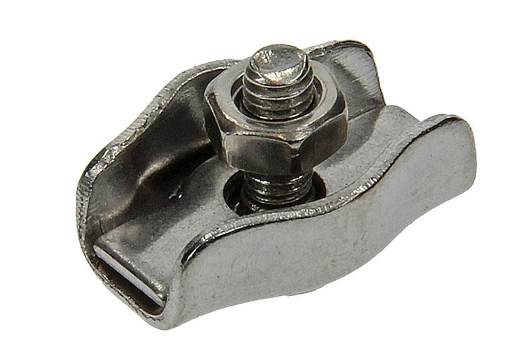 Mack 1006893 - 2 abrazaderas de alambre de acero acero inoxidable simplex 1,5-3 mm bl | 5 piezas