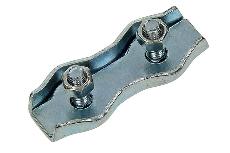 Mack 1006901 - 2 abrazaderas de alambre de acero dúplex galvanizado 4-5mm bl | 5 piezas