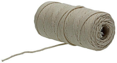 Mack 1006913 - corda da baderna in cotone ecru 1mm ca. 90m| 10 pezzi