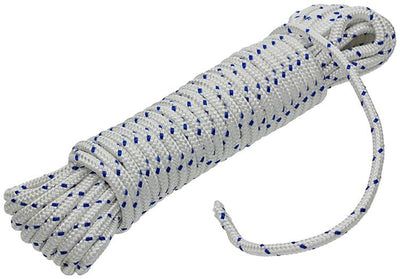 Mack 1006921 - filo pp intrecciato bianco blu 6mm 10m | 5 pezzi