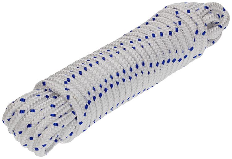 Mack 1006922 - pp trenzado blanco hilo azul 8mm 10m | 5 piezas