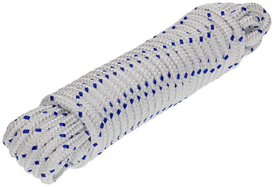 Mack 1006922 - filo pp intrecciato bianco blu 8 mm 10 m | 5 pezzi