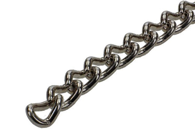 Mack 1006932 - catena gourmette nichelata ø 2.5mm l 8mm 2m | 5 pezzi