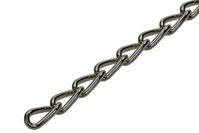 Mack 1006934 - catena gourmette nichelata ø 2mm l 12.4mm 2m | 5 pezzi