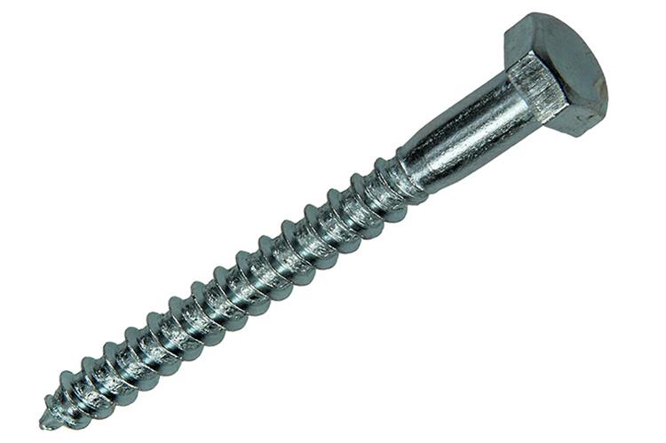 Mack 1007041 - perno rosca madera acero galvanizado 75 piezas 8 x 80 mm | 1 pieza