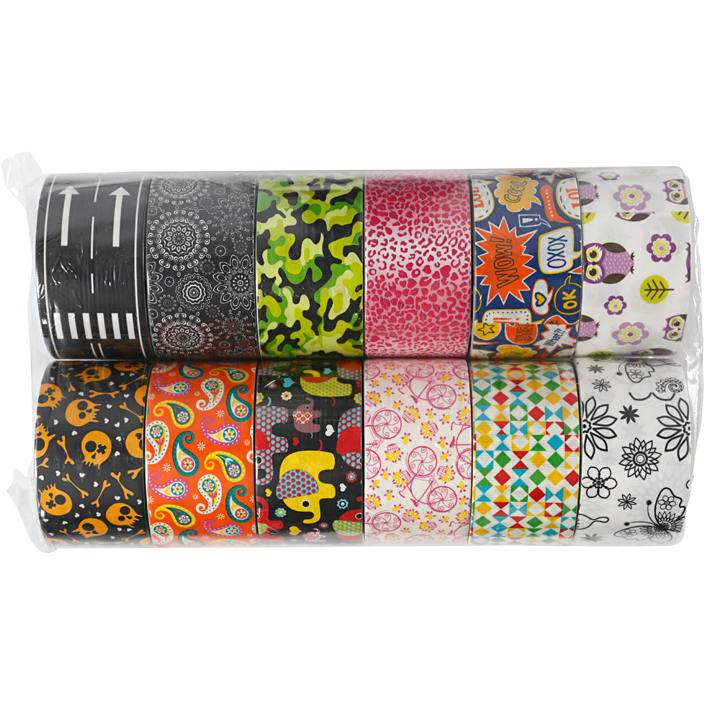 Https: www.cchobby.nl duct-tape-met-patroon-b-48-mm-diverse-kleuren-12x5-m-1-doos