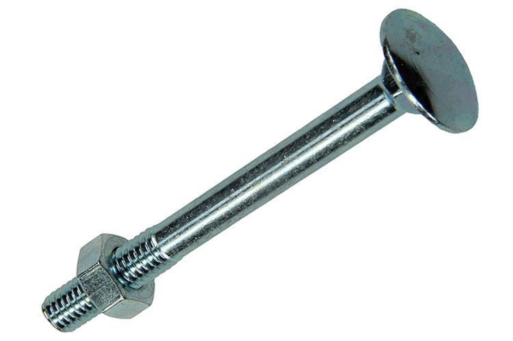 Mack 1007053 - perno madera + tuerca galvanizado 100 uds 6 x 60 mm | 2 piezas