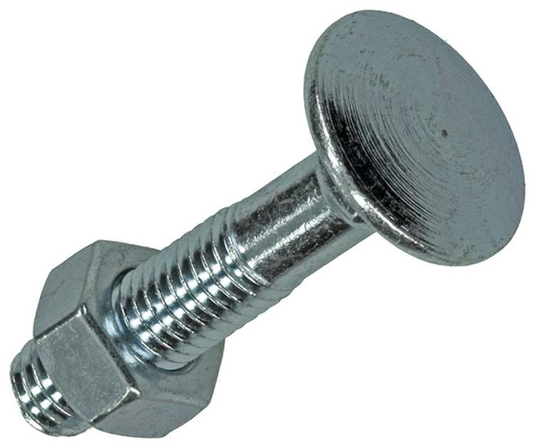 Mack 1007064 - perno madera + tuerca galvanizada 50 piezas 8 x 120 mm | 1 pieza