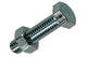 Mack 1007069 - perno macho + tuerca galvanizado 100 piezas 5 x 20 mm | 5 piezas