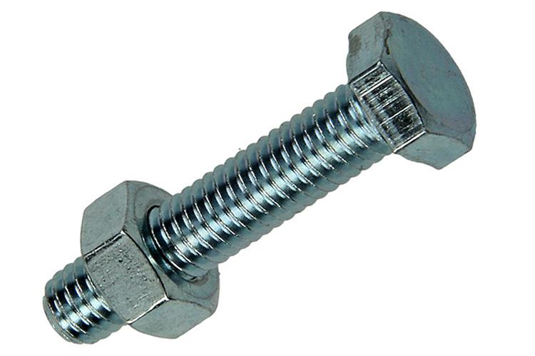 Mack 1007072 - perno macho + tuerca galvanizado 200 piezas 6 x 30 mm | 2 piezas