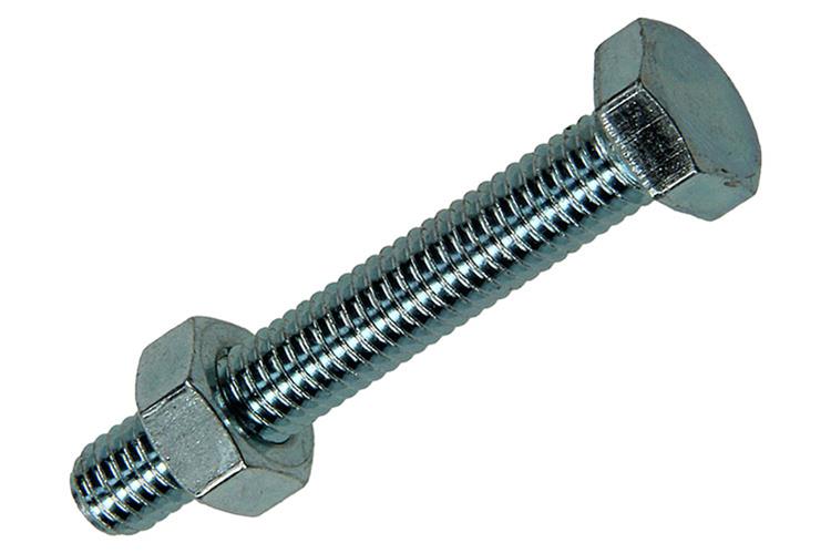 Mack 1007073 - perno macho + tuerca galvanizado 150 piezas 6 x 40 mm | 2 piezas