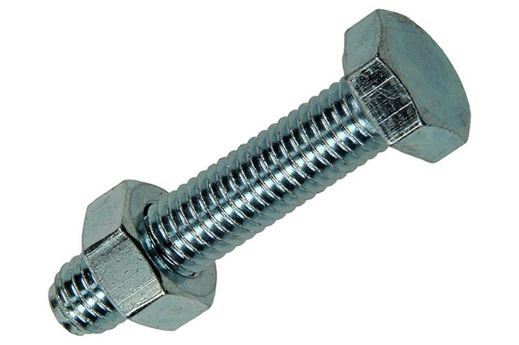 Mack 1007079 - perno macho + tuerca galvanizado 100 piezas 8 x 40 mm | 2 piezas