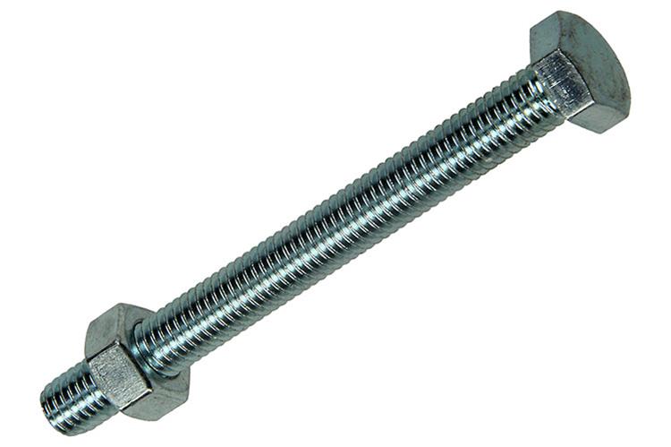 Mack 1007081 - perno macho + tuerca galvanizado 50 piezas 8 x 80 mm | 1 pieza