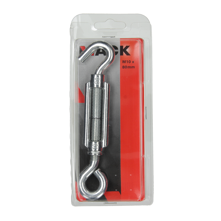 Mack 1006875 - 1 tensor: ojo + gancho galvanizado m10x80mm bl | 5 piezas