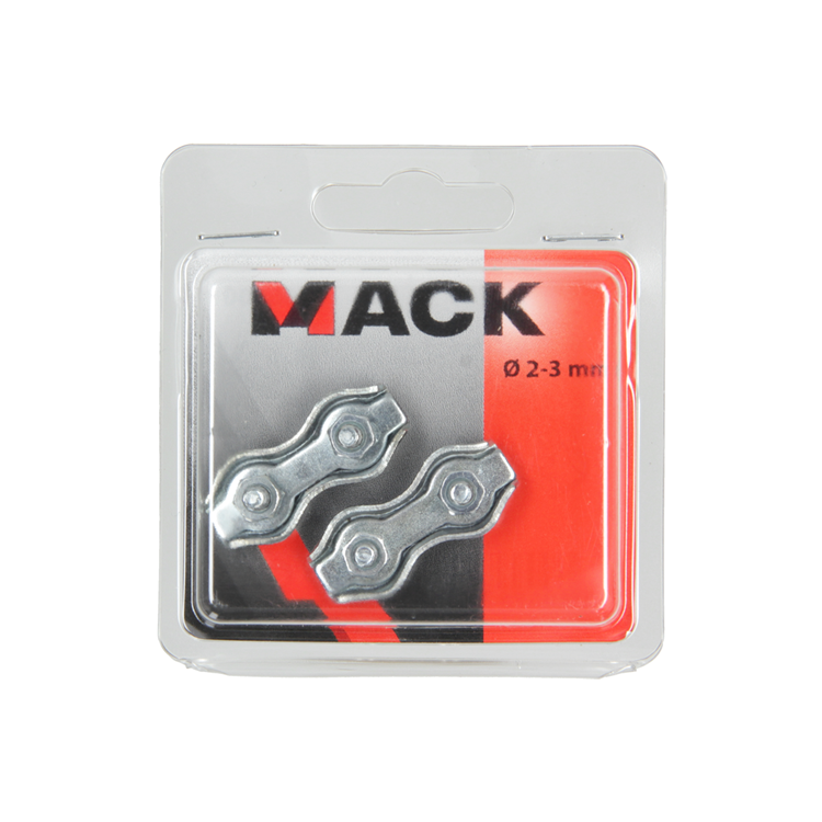 Mack 1006900 - 2 abrazaderas de alambre de acero dúplex galvanizado 2-3mm bl | 5 piezas