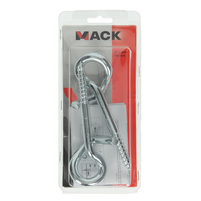 Mack 1006903 - 2 ganci altalena di sicurezza 12 x 160 mm zincati | 5 pezzi