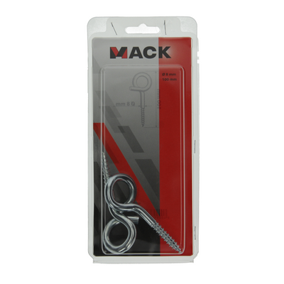Mack 1006904 - 2 ganci arricciacapelli 100mm zincati | 5 pezzi