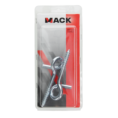Mack 1006905 - 2 ganci arricciacapelli 120mm zincati | 5 pezzi