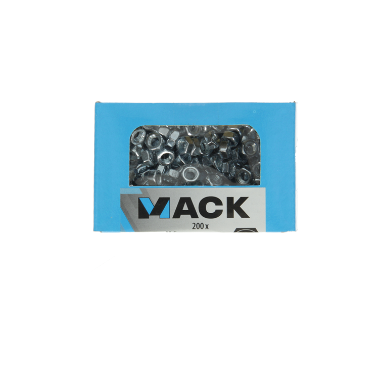 Mack 1007095 - tuercas hexagonales 200 uds m5 | 5 piezas