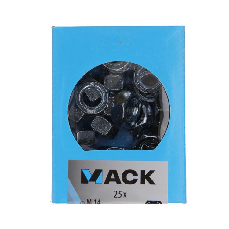 Mack 1007100 - tuercas hexagonales 25 piezas m14 | 3 piezas