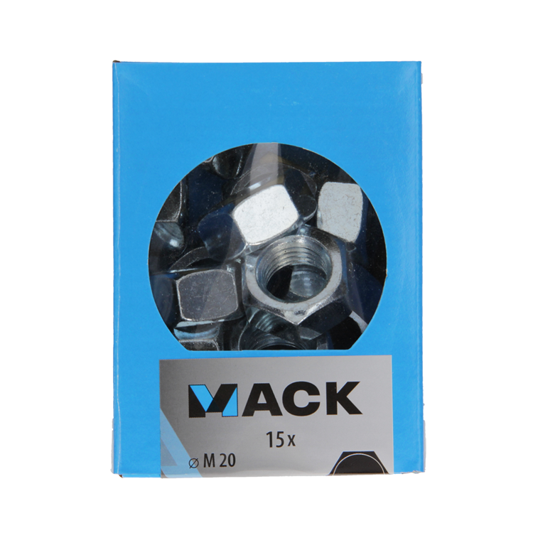 Mack 1007103 - Dadi esagonali 15 pz m20 | 3 pezzi