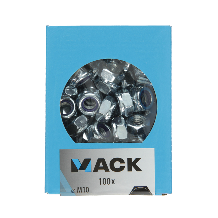 Mack 1007107 - tuercas de seguridad 100 piezas m10 | 5 piezas