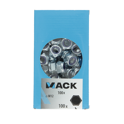 Mack 1007108 - lock nuts 100 pcs m12 | 3 pieces