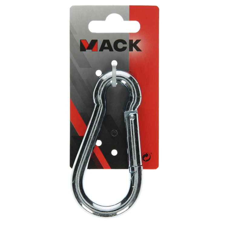 Mack 1008435 - 1 mosquetón + muelle 10 x 100mm galvanizado | 10 piezas