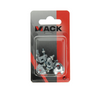 Mack 1008452 - 4 abrazaderas de alambre de acero 3mm galvanizado | 10 piezas