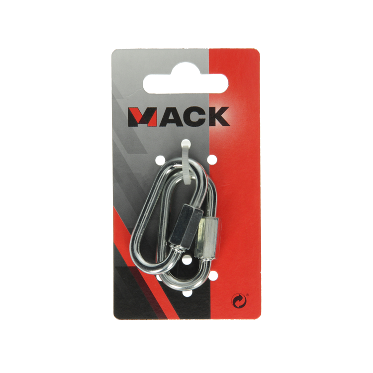 Mack 1008453 - 2 maglie vuote + dado 5mm zincato | 10 pezzi